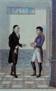 Goethe et Napoléon 1er se rencontrent à Erfurt(Allemagne), dans le palais du gouverneur. 1808