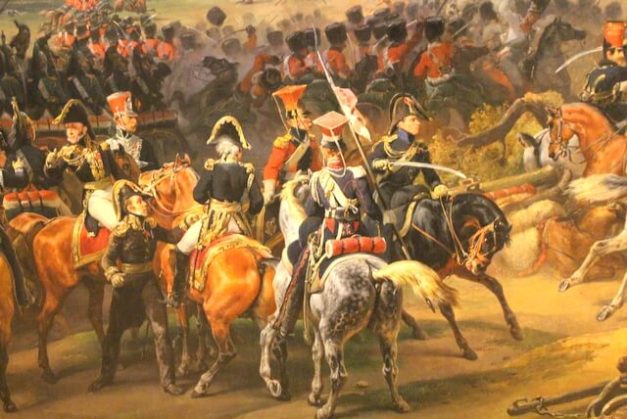 W centrum - szwoleżer Gwardii Cesarskiej